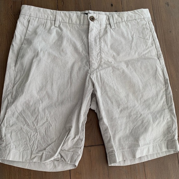 Theory Men Zaine SW bar cotton shorts - Picture 1 of 4
